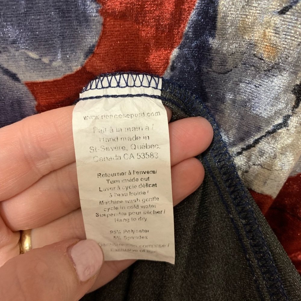 Rein ne se perde Long Sleeve Dress,made in Canada,Large,unique,colorful - Picture 5 of 6